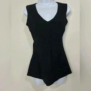Susana Monaco Black Dressy Top with Lined Bra Size Small